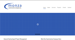 Desktop Screenshot of monzaconstruction.com